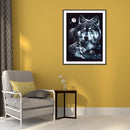 Diamond Painting Wolf Full Round Drill Picture of Rhinestone DIY Drawing for Bar