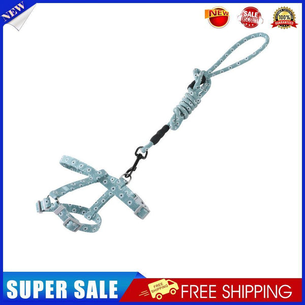 Adjustable Cats Leash Walking Chest Strap Pet Traction Rope (Green S)