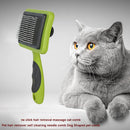 Pet Needle Comb Steel Pet Loose Hair Remover Brush Auto Epilation (Green) Newly