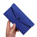 Buckle Pouch Purse Long Felt Coin Wallet Phone Bag Clutch Bag Felt Bag