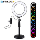 Light Kit LED Selfie Ring Light Desktop Stand Holder RGBW For YouTube Tik Tok