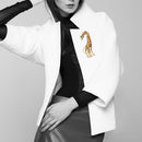 Accessories Bag Clothes Label Women Giraffe Brooch Animal Brooch Enamel Pin