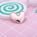 Cute PU Heart-shaped Hairpins Girls Princess Hairclip Headwear (Champagne)