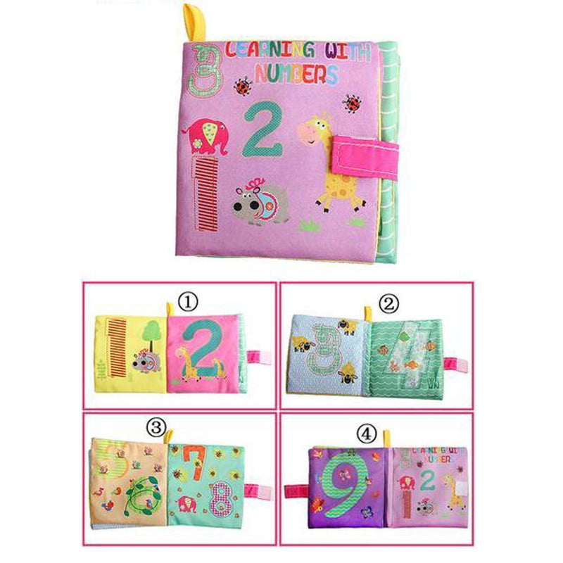 Soft Cloth Book Infant Educational Toys Newborn Learning Book(Number) Newly