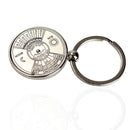 Mini Perpetual Calendar Keychain Ring Unique Metal Keyring 50 Years Newly