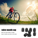 10pcs Car Bicycle Tire Valve Caps Plastic Valve Stem Dust Caps with Seal Ri
