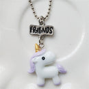 Best Friend Forever Fashion Unicorn Pendants Bff Necklace Friendship Bead Chain