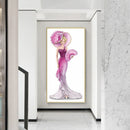 Purple Dress Lady Picture of Rhinestone Full Round Drill Diamond DIY Mosaic