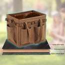 Wide Mouth Tool Bag - Large Capacity Camping Containers Storage (Sand) Newly