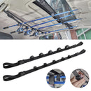 2pcs Car Mounted Storage Rack Fishing Rod Pole Holder Vehicle Belt Strap Carrier