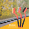 3pcs Wire Brush 7 inch Mini Micro Rust Paint Remover Scrubbing Brushes Red Newly