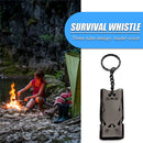 Three-Pipe Keychain Whistle EDC High Decibel Emergency Whistles (Black) Newly