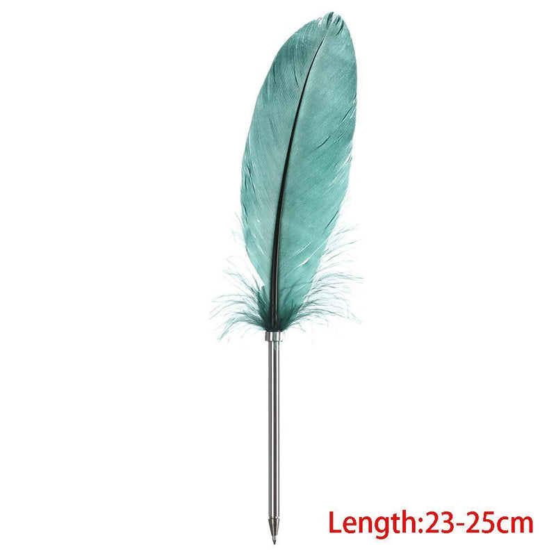 Stationery Smooth Colorful Feather Pen Signature Ballpoint Pens Writing Tool