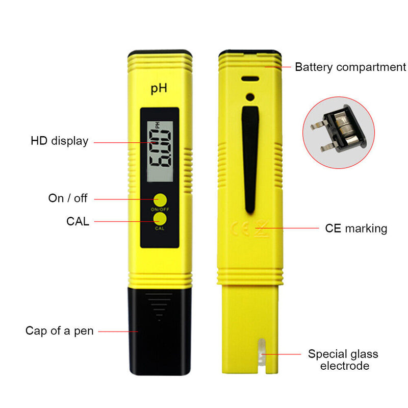 #A PH-02 Acidity Measuring Meter 0-14 pH Tester for Pool Aquarium Water Quality
