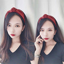 Solid Color Hair Bands Hair Accessories Cross Knot Hair Hoop Satin Head Band