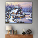 Landscape Full Round Diamond Painting Embroidery DIY Crafted Cross Stitch