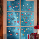 Love Lipstick Gift Wall Stickers PVC Glass Window Door Valentine Day Wallpaper