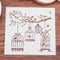 Plastic Cake Flower Spray Stencils DIY Mold Mould Fondant Template(PH-39) Newly