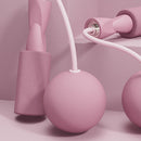 Bearing Weighted Cordless Jump Rope Fitness Speed Skipping Rope (Pink 75mm)