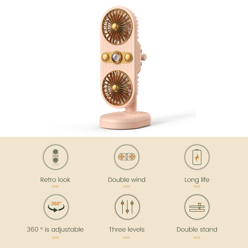 #A Portable Fan Desktop Fans for Home Rechargeable Vertical Standing Fan Cooler