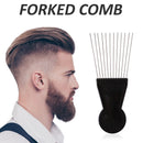 Metal Wide Teeth Afro Hair Comb Detangle Hairbrush for Hairdressing Styling