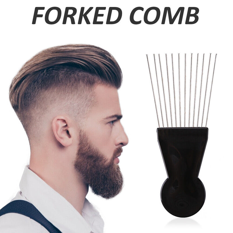 Metal Wide Teeth Afro Hair Comb Detangle Hairbrush for Hairdressing Styling
