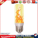 LED Flame Bulb Light Simulation Flickering Flame Atmosphere Lamp (Yellow) Newly