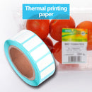 Waterproof Adhesive Thermal Paper Label Blank Print Stickers (2000pcs/Roll)