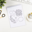 Flower Leaves Blessings Cutting Die Seal Stamp Album Making Embossing Paper Card