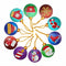 Xmas Ornament Christmas Tree Pendants Diamond Painting Pendant Cross Stitch