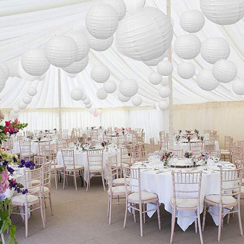 4"" Chinese Paper Lantern DIY Round Paper Ball Lamp for Wedding Party Decor