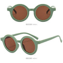 Summer Kids Girl Boy Sunglasses Children Round Sun Glasses UV400 (Green) Newly