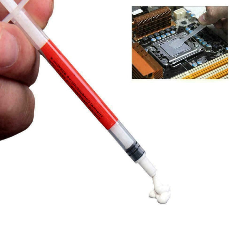 CPU Kühlkörperfett Wärmeleitpaste Weiß Spritzenausführung gut H6U2