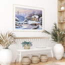 Snow Scene Paint By Numbers Kit DIY Frameless Art Acrylic Picture On Canvas
