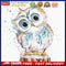 Acrylic Oil Painting By Numbers Cute Owl Digital Picture Artwork Home Wall