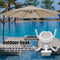 Beach Sunshade Umbrella Hooks Outdoor Travel Four-leg Plastic Hook (White)