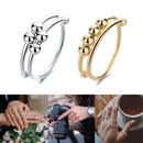 Coil Accessories Fidget Beads Rings Beaded Jewelry Anxiety Ring Rotate Freely