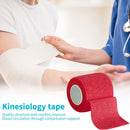 Self Adhesive Elastic Bandage Sports Wrist Protector Tape (Red 10cmx4.5m) Newly