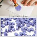 Fire Paint Sealing Wax Tablet Lacquer Seal Pill Envelope Decor (Ice Purple)