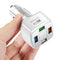 #A 4USB Car Chargers 4 Ports Charging Head PC Fireproof Fast Charging Adapter