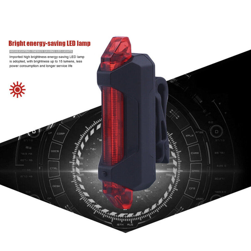 Bicycle taillight waterproof riding taillight LED USB rechargeable waterproof lam