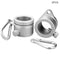 2* Alloy Metal Flag Pole Flagpole Rotating Rings Clip B4E2 Grommet Anti I7J Y8L9