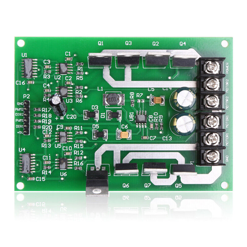 Dual Motor Driver Module Board H-bridge DC MOSFET IRF3205 3-36V 15A Peak30A
