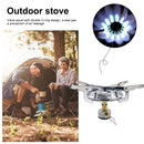 Portable Camping Stove Lightweight Pocket Stove Wind Resistant Cookware Kit