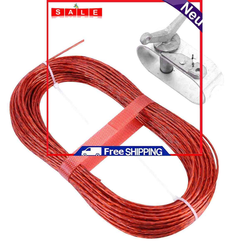 100ft Swimming Pool Cover Cable Tightener Wire Pool Car Tent Cover Ratchet