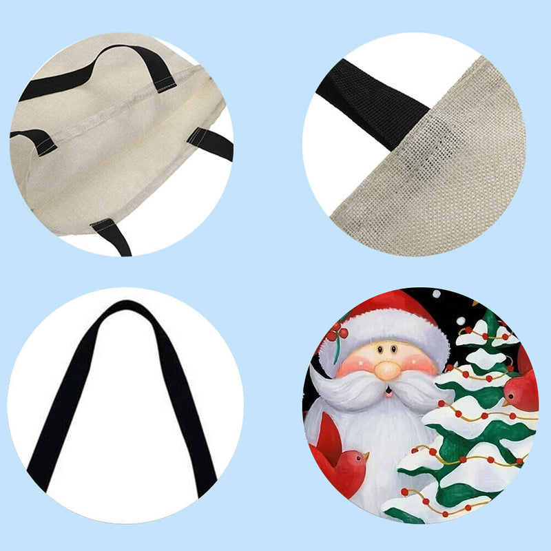 Jumpauto Weihnachts-Einkaufstasche, bedruckt, lässig, groß, Handtasche (40 x 40