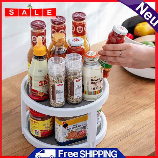 Storage Rainer Rotation Item Organizer Storage Tray for Kitchen Bathroom Bedroom