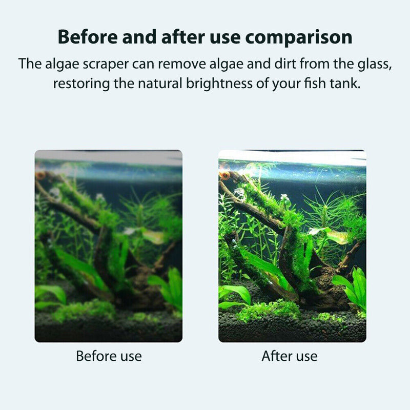 Aquarium Fish Tank Algae Scraper Aquatic Water Live Plant Grass Cleaning Tools