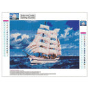 5D DIY Full Drill Diamond Painting Ocean Ship Cross Stitch Embroidery Kits Newly