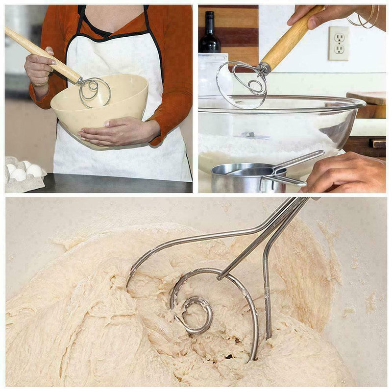 Baking Danish Dough Steel Wire Whisk Mixer Artisan M5E4 Tool Mixing O4C7